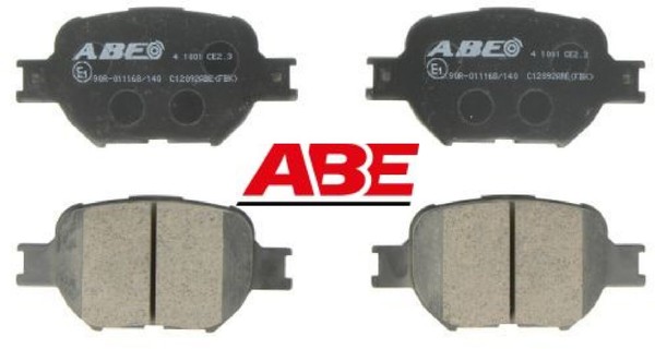 Abe C12092ABE Bremsbelagsatz FüR Scheibenbremse Bremsbelagsatz FüR Toyota-image