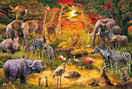 SCHMIDT, Puzzle 150 Pièces Les Animaux d’Afrique, SCM56195 - Photo 2/2