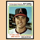 Nolan Ryan #6 1978 Topps California Angels Baseball Card MLB EX