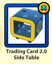 Webkinz Online Trading Card 2.0 Side Table Virtual Item