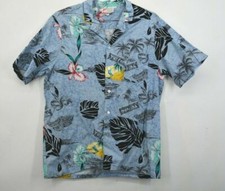 Vintage Malihini Hawaii Mens Short Sleeve Button Up Hawaiian Print Shirt XL