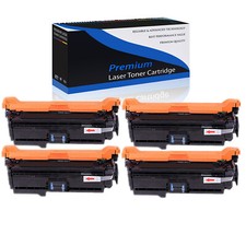4PK CE260A 647A Black Toner for HP Color LaserJet CP4025 CP4025n CP4025dn
