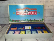 1985 PARKER BROS 0007 MONOPOLY Deluxe GOLD TOKENS 50th Anniversary Ed 99%