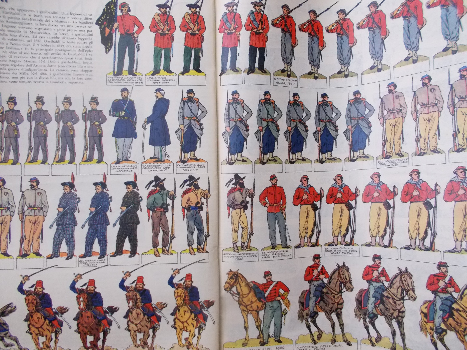 corriere dei piccoli anni '60 Garibaldi Bixio Sirtori Medici Turr Cosenz