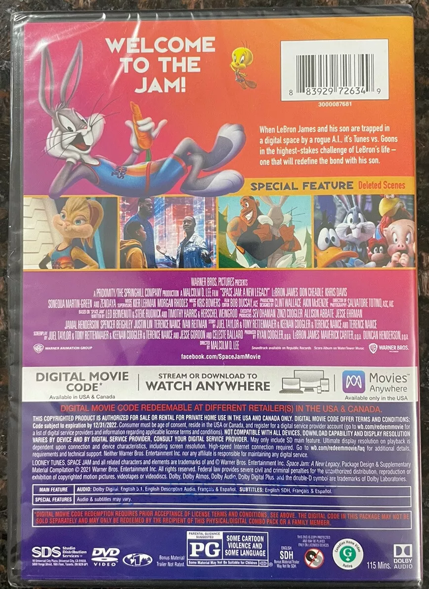  Space Jam: A New Legacy (DVD) : Sev Ohanian, Ryan