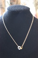 Genuine Links Of London Sterling Silver And Yellow Gold Linked Rings Necklace Genuine Links Of London Sterling Silver And Yellow Gold Linked Rings Necklace