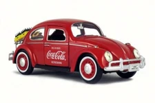 1966 VOLKSWAGEN BEETLE W/ RACK COCA COLA MOTORCITY CLASSICS 424067 1/24 DIECAST