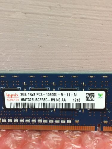 Genuine Hynix HMT325U6CFR8C-H9 Computer Memory 2GB 1Rx8 PC3-10600U-9-11-A1 - Picture 3 of 3