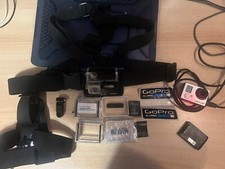 GoPro Hero 3 Camera, Batteries  Extra Accessories . Works ButDamaged Screen 