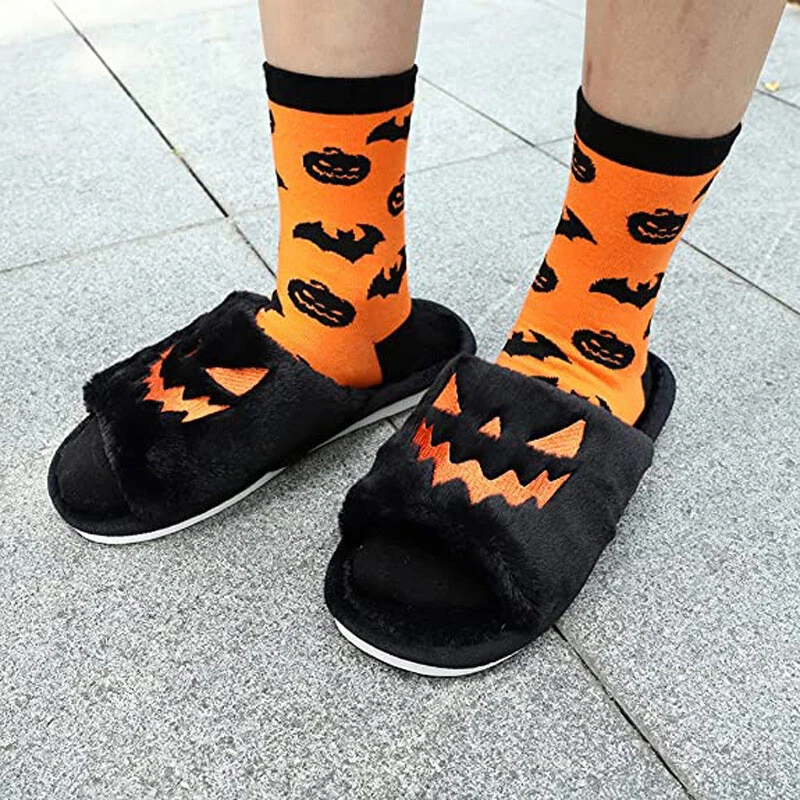 Elegantes zapatillas cómodas para el hogar de Halloween unisex Foto 4 de 4