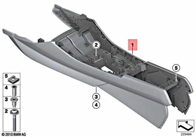 Genuine BMW X3 X4 M F25 F26 X3 18d 18i 20dX Carrier Center Console  