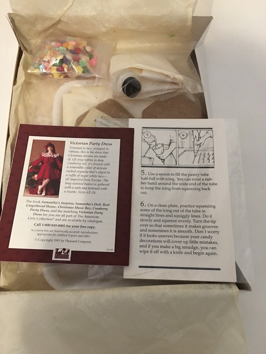 American Girl Samantha’s Gingerbread House Kit RARE! Read