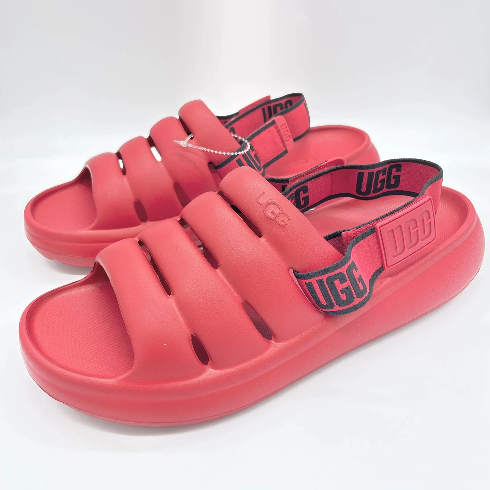 Sandalo uomo UGG Sport Yeah rosso slide taglia 8 US [1132150] nuovo con etichette