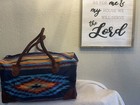 New Handwoven Vibrantly Cantina Southwest Cowboy Indian Traveling Weekender Bag — photo 5