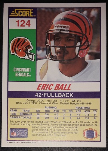 1990 Score NFL Football Trading Cards (1-265) - Pick Your Card(s) - Picture 219 of 498
