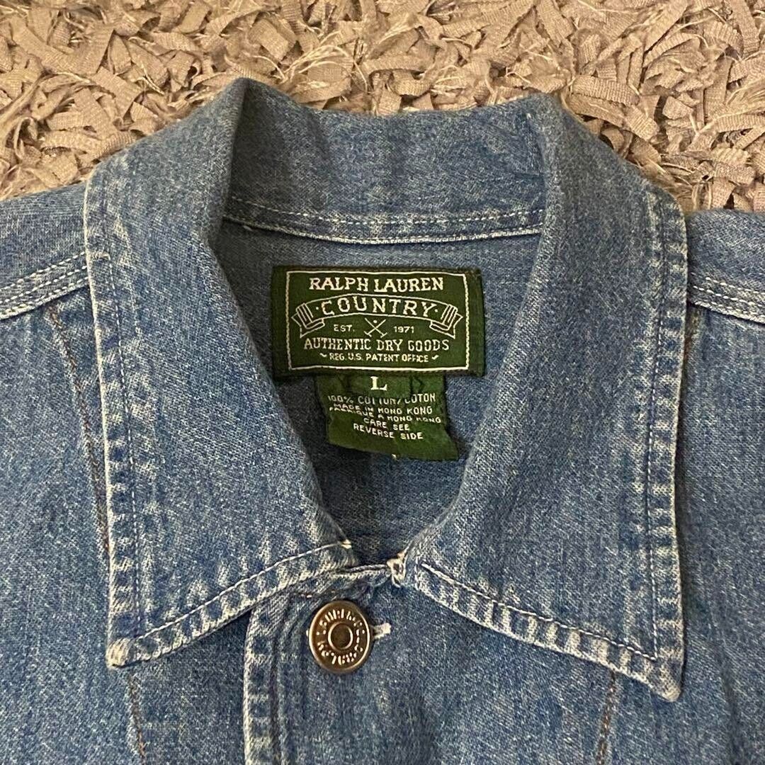 RALPH LAUREN COUNTRY Denim Coveralls Jacket Cotton Women RALPH LAUREN COUNTRY Denim Coveralls Jacket Cotton Women