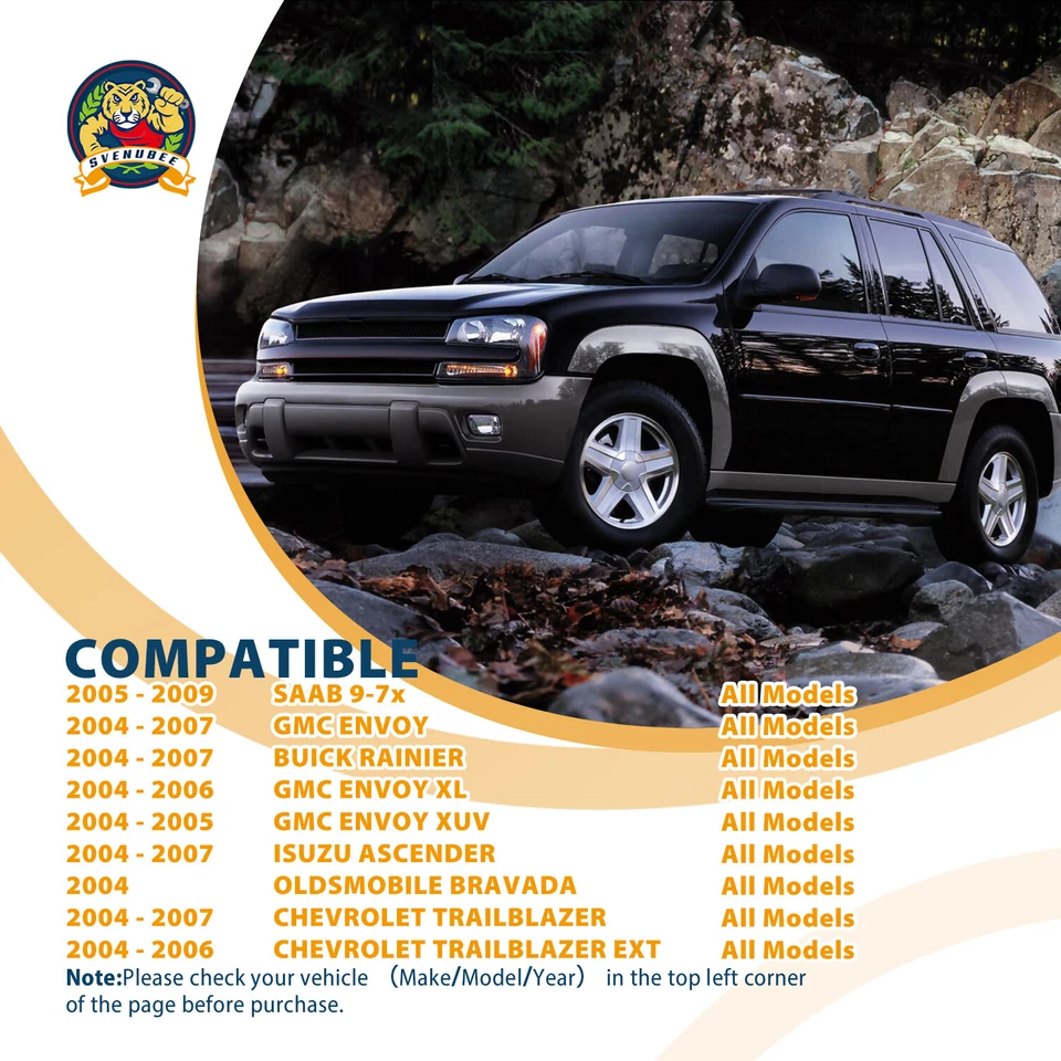 Kit completo de suspensión delantera de 14 piezas para Chevy Trailblazer y GMC Envoy 04-07 Foto 2 de 4