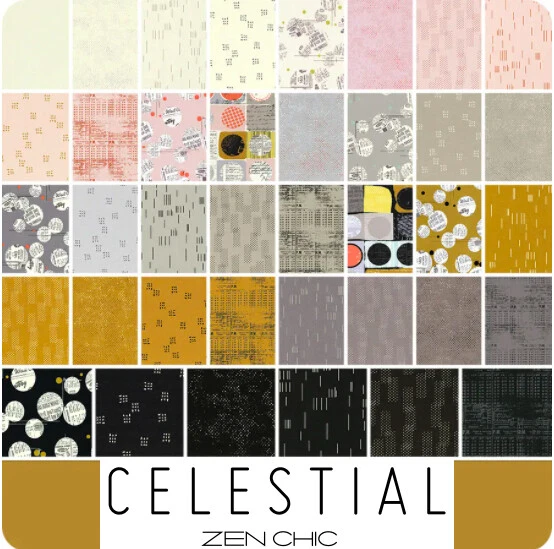 Moda CELESTIAL Zen Chic LAYER CAKE 42 10" Squares QUILT FABRIC  - Image 2 of 4