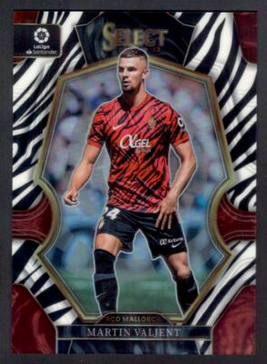 2022 -23 Panini Select La Liga Martin Valjent Zebra Prizm 19/25 Mallorca #150