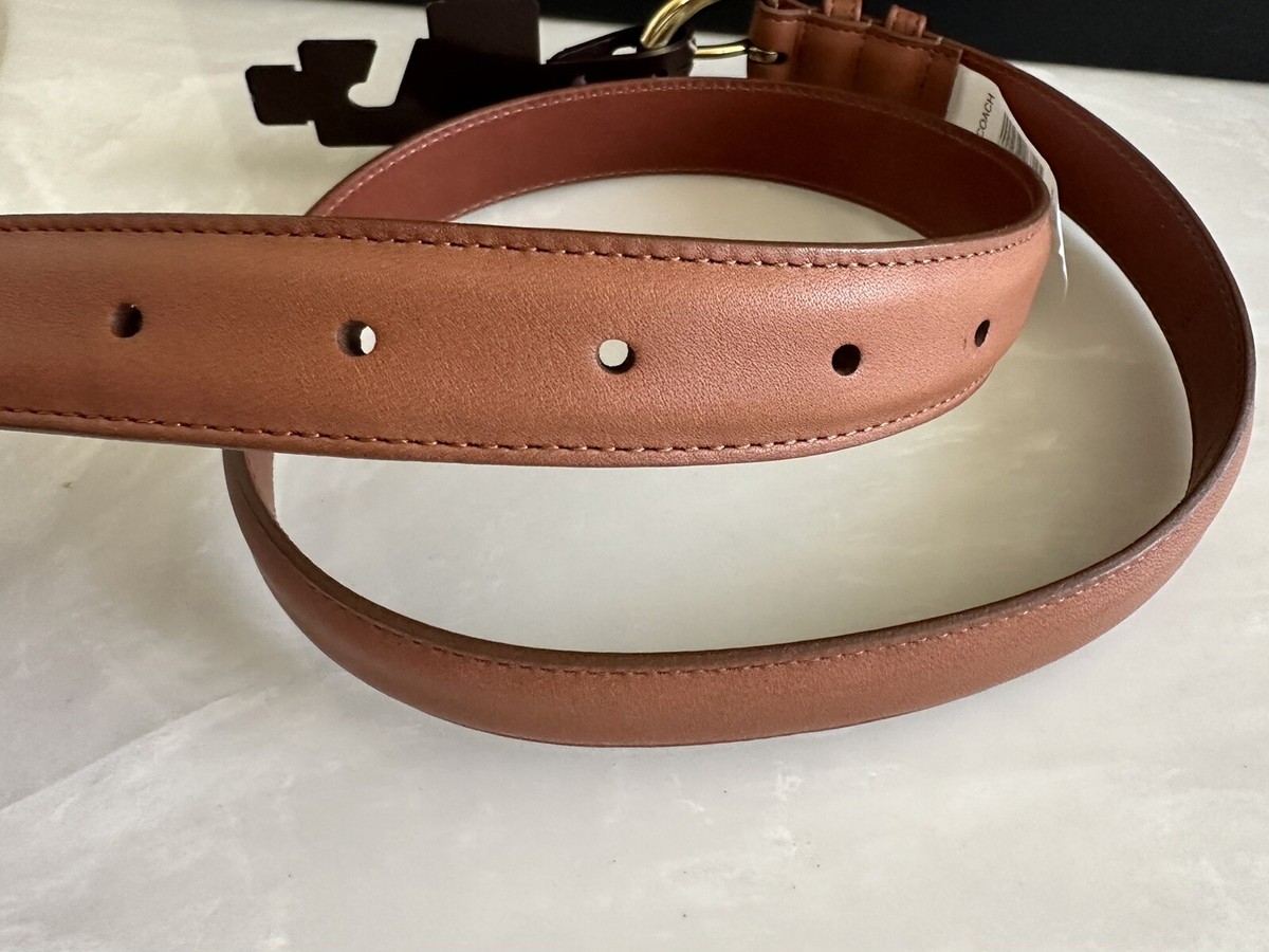 小物 Vintage Coach Bridle Belt Tan Leather NEW COACH VINTAGE BRITISH TAN LEATHER WOMEN'S BELT BRASS