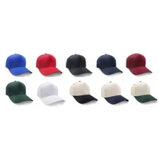 Pro Style Snapback Baseball Hat Curved Bill Cotton Twill Plain Blank Sports Cap