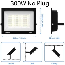 LED Flood Light Outdoor Garden Lamp Spotlight 500W 300W 200W 100W 50W 30W 10W US