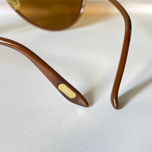 Occhiali da sole Yves Saint Laurent YSL vintage rari Aviator 8403 Y15 1980 Francia UV - Foto 10 di 14