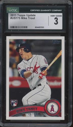 2011 Topps Update #US175 Mike Trout RC Rookie VG CGC 3