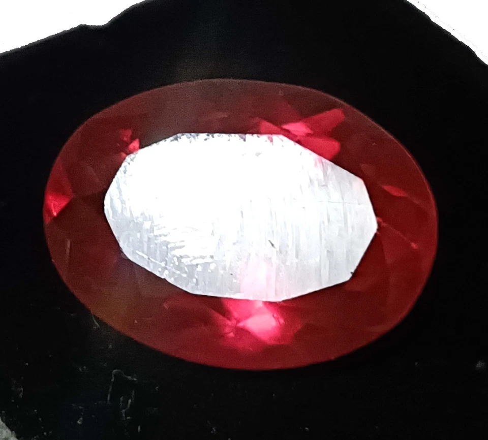 Lab-Created Mozambique Red Ruby Oval Shape 11.45Ct IGL Certified Loose Gems 5JSD - Image 4 of 4