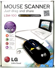 LSM-100 Mouse Scanner LG -  Windows / Mac Compatibility - New Open Box