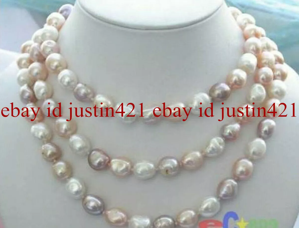 Large baroque pearl necklace ebay discount