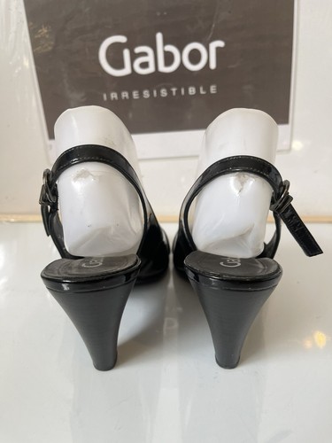 Gabor Black Leather Sandals Size UK 5.5 EU 38.5 . - Picture 5 of 11