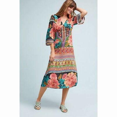 Farm Rio Anthropologie Rio De Janeiro Rosario Dress | eBay