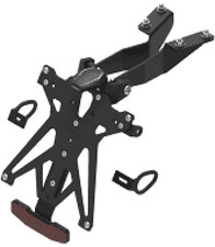 Kit PortaTarga Lightech con Luce Targa Catadiottro Yamaha MT-09 2022 KTARYA128A1