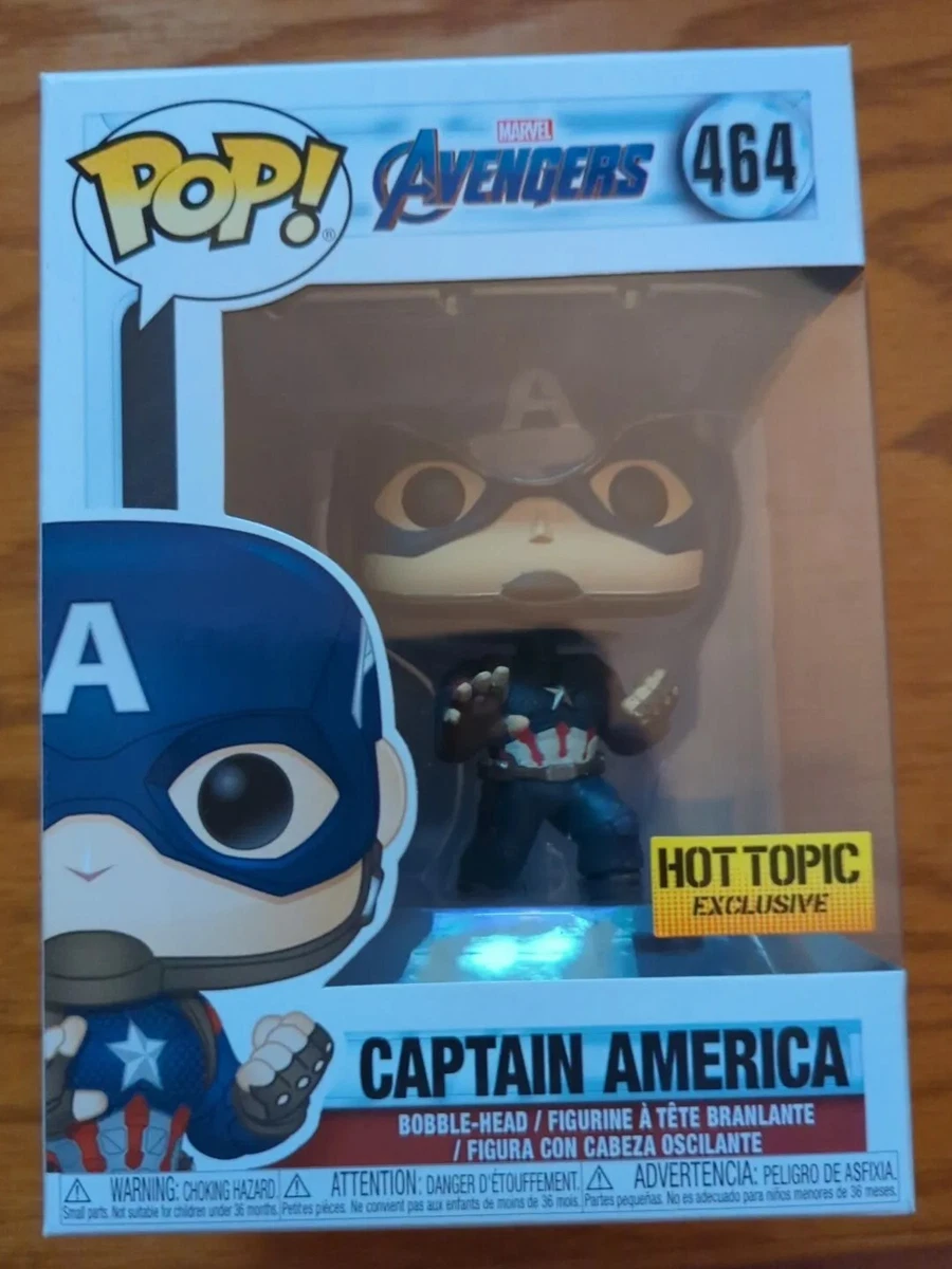 FUNKO POP Captain America Marvel Avengers Endgame Hot Topic