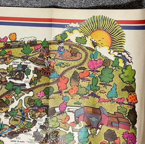 Rara mappa ricordo parco a tema Opryland vintage - Foto 8 di 18