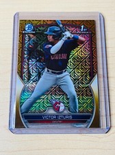 2023 Victor Izturis Bowman Chrome Mega Box BCP-175 1st Gold Mojo Refractor 48/50