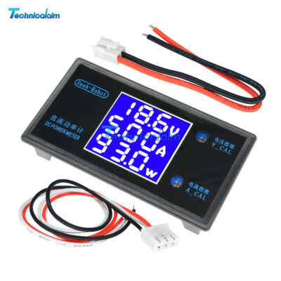 DC 50V 5A 250W LCD Digital Voltmeter Ammeter Voltage Current Volt Power Meter