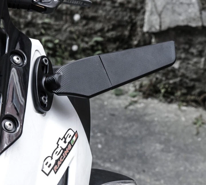 Coppia Specchietti Retrovisori Moto Carena Neri Per Honda CBR 600 RR - Regolabili Con Kit Montaggio - FAR 6401+6402