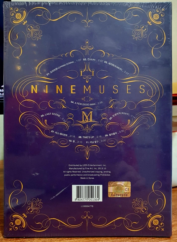 Nine Muses Vol. 1  Prima Donna 2013 K-POP KOREA CD  SEALED Foto 2 de 2