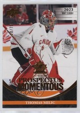 2023 Upper Deck Team Canada Juniors Electric Orange 20/75 Thomas Milic 9uf