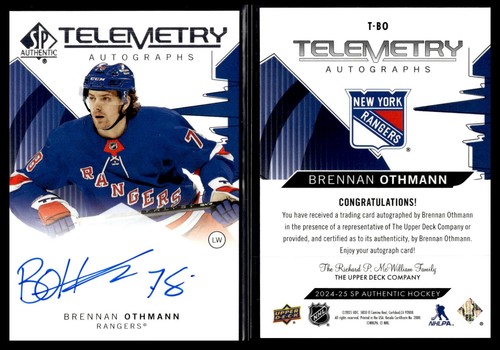 2024-25 SP Authentic Telemetry AUTO Brennan Othmann