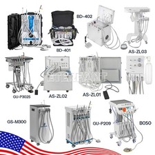 Portable Dental Unit System Air Compressor Suction System/Mobile Delivery Cart