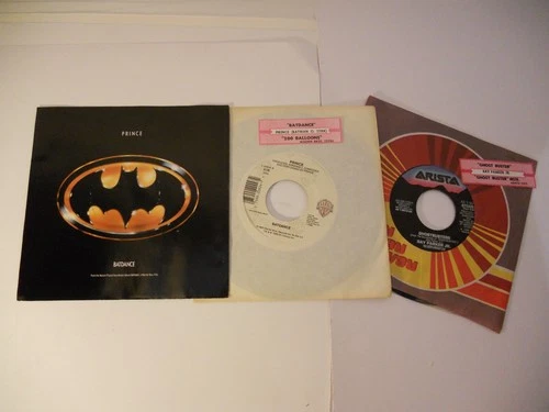 PRINCE Batdance 1989 7" single 45 Batman movie soundtrack + ghostbusters 45 wd27