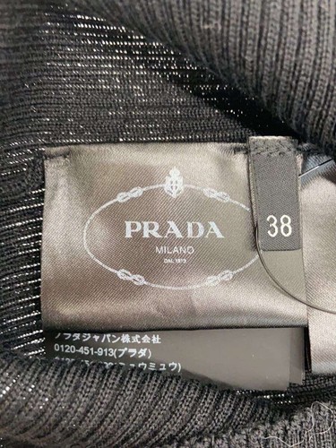 PRADA Knit & Sweater 22AW Virgin Wool_High Neck Rib 38 Black DNA945 Used - Picture 3 of 5