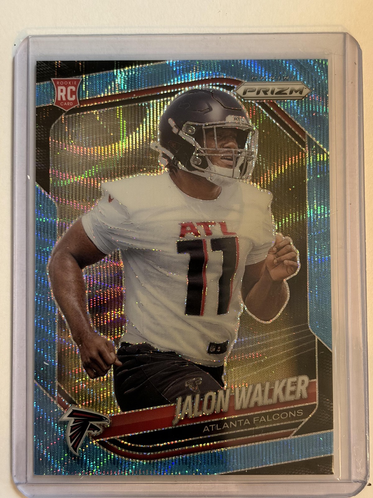 2025 Panini Prizm #398 Jalon Walker Blue Wave #/230
