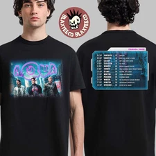 Aqua Canada Tour 2025 Cities And Dates Concert Merch T-Shirt