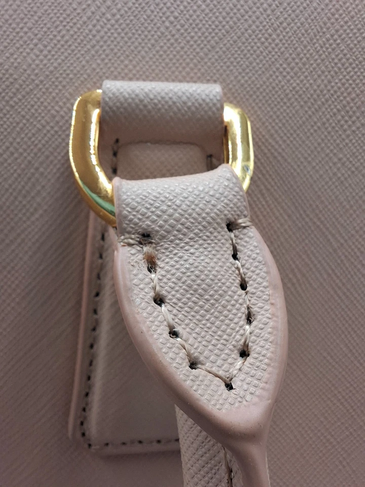 Prada Saffiano Galleria Lux Medium Tote Bag Cammeo Nude Colour Authentic. - Image 3 of 4