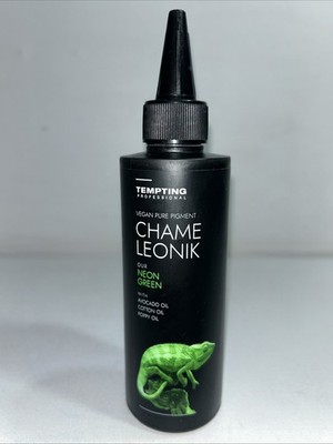 New Tempting Professional Vegan Pigment Neon Green, Chame Leonik 5 Fl Oz 