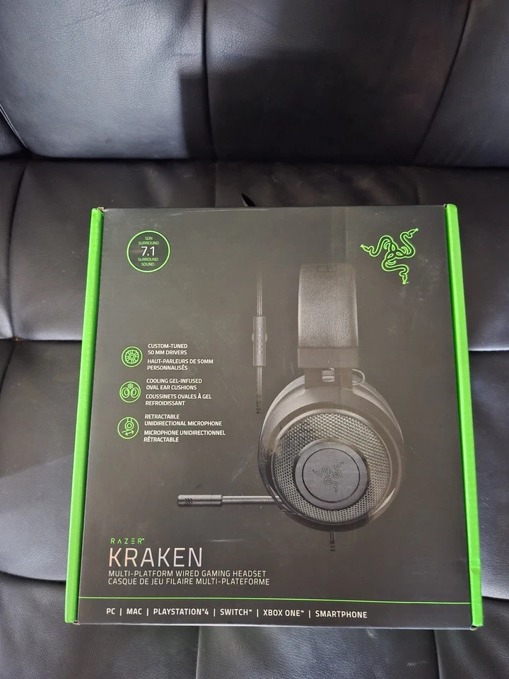 Razer Kraken RZ04-01010100-R3U1 7.1 Headband Headsets Black - Image 2 of 2